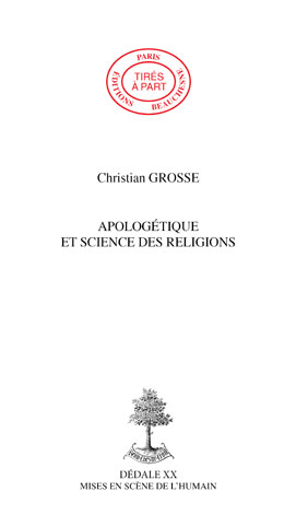 13. APOLOGÉTIQUE ET SCIENCE DES RELIGIONS